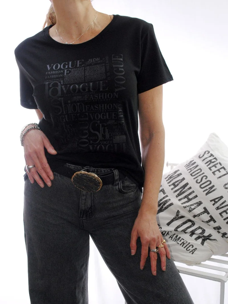 Remera de Algodón Vogue