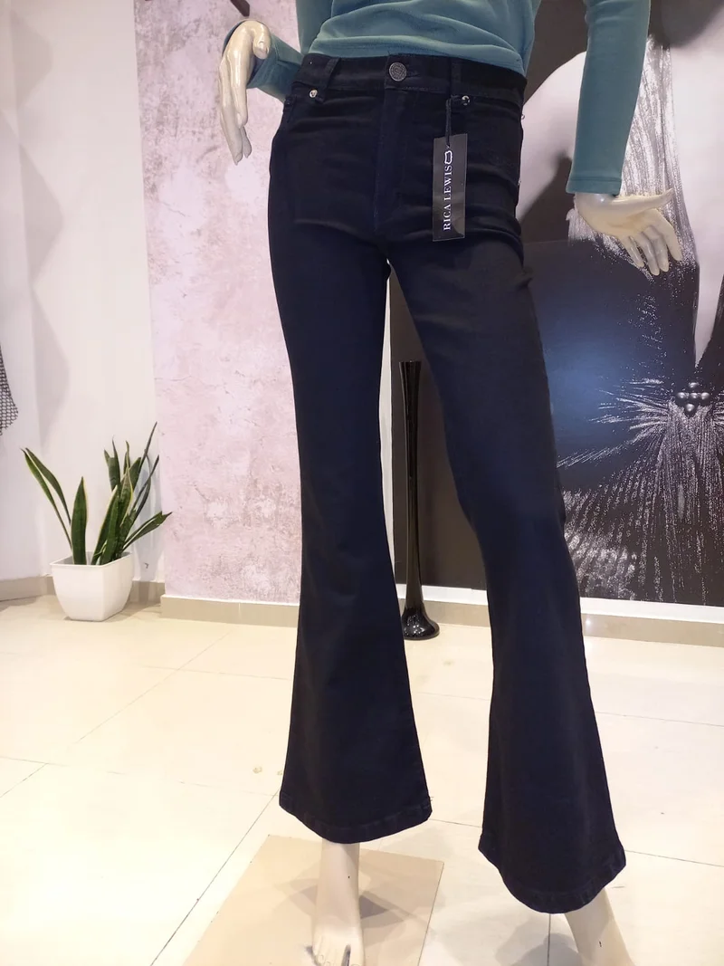 Jean Oxford Negro Elastizado