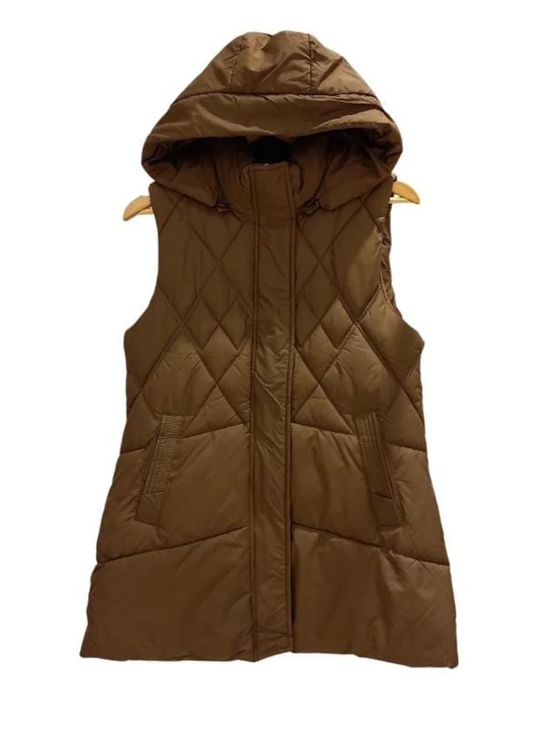 Chaleco Puffer con Capucha