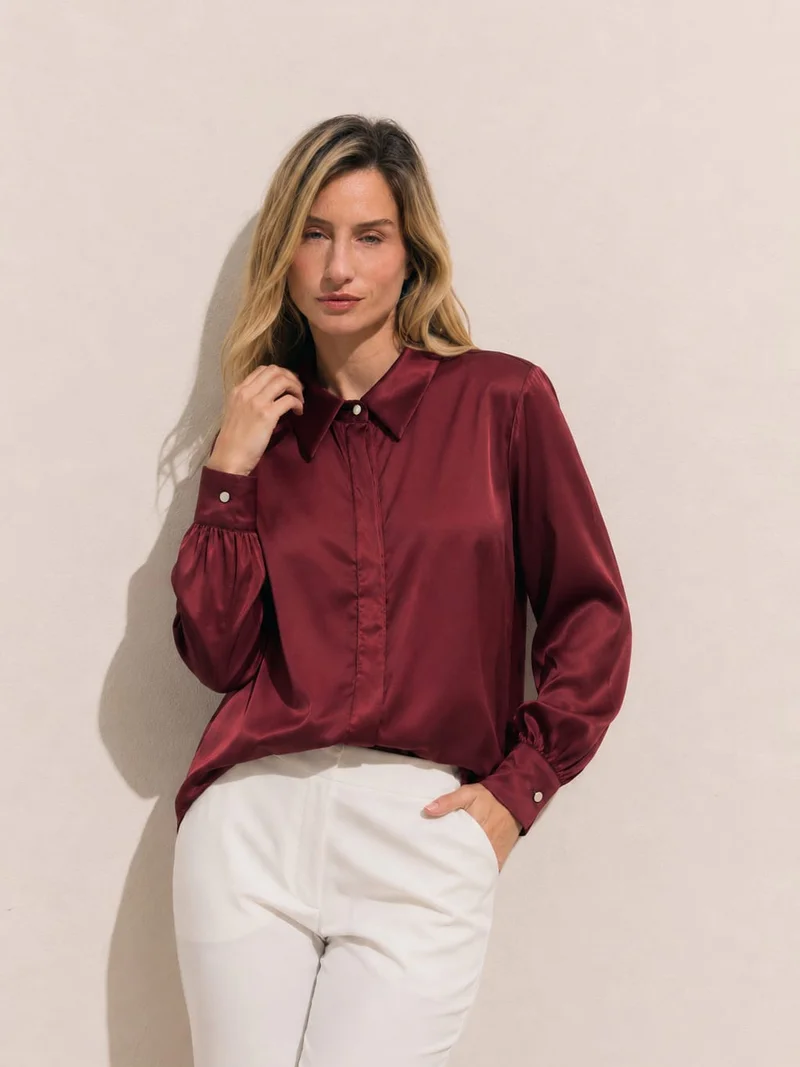 Camisa Nara Botón Metálico