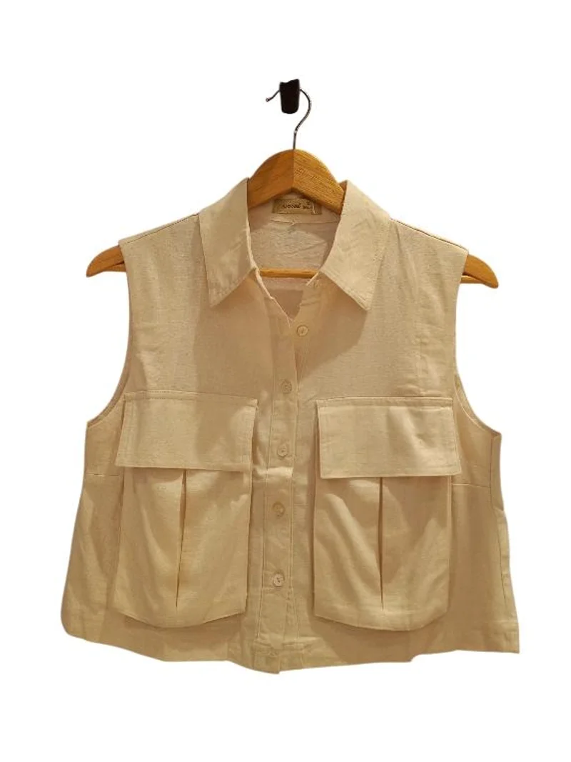 Camisa Bolsillos Delantaros Rachel