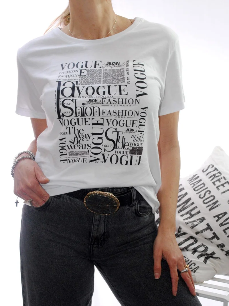 Remera de Algodón Vogue