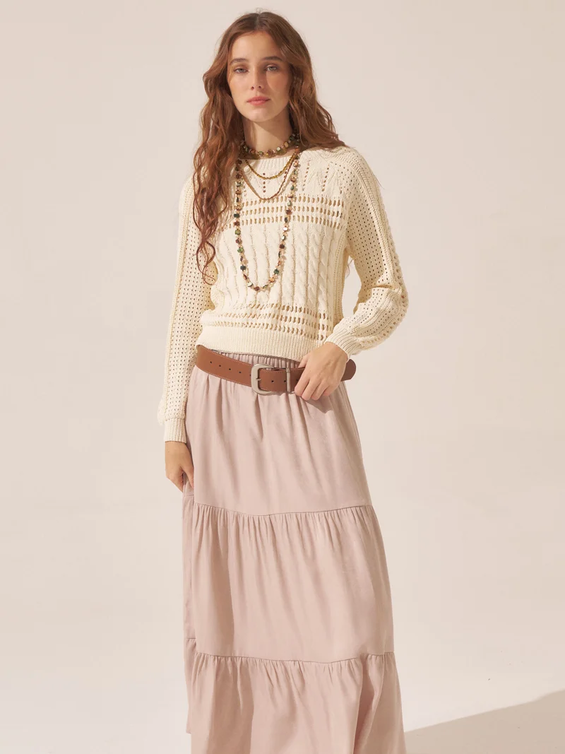 Falda con Recortes Lisa Nicolle