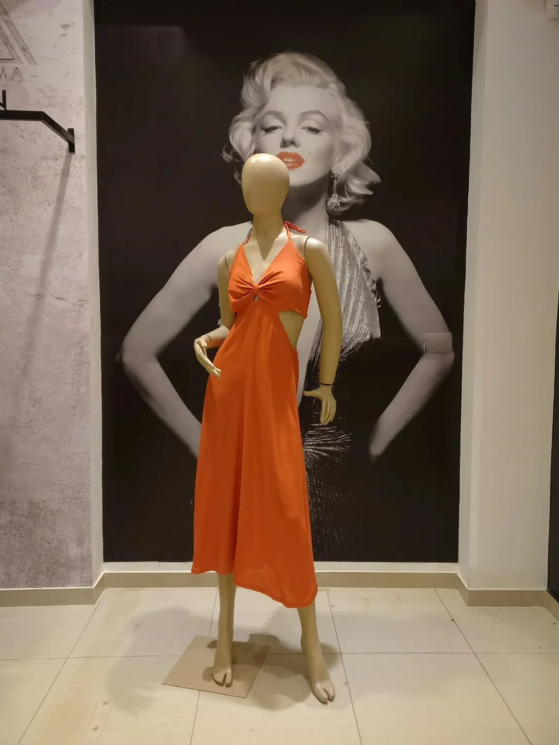 Vestido Lino Largo Katana