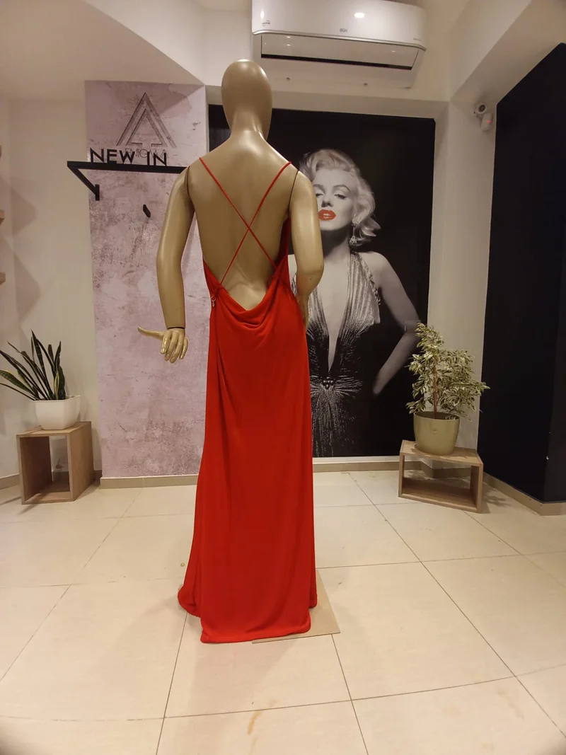 Chloe Vestido Largo Cuelllo Buche