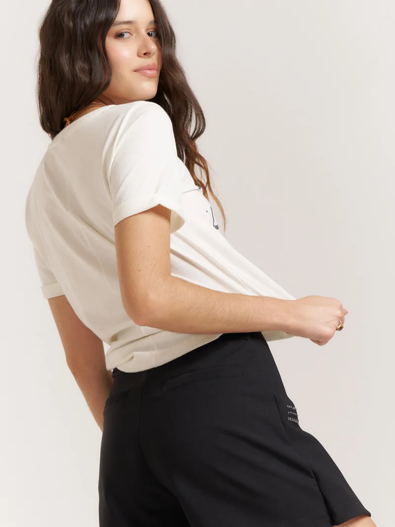Short Pollera con Tachas Olivia